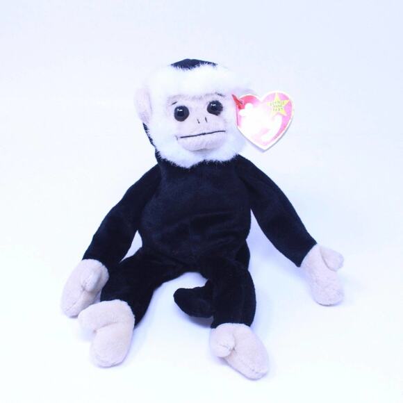 TY Vintage Monkey "Mooch" Beanie Baby - Picture 1 of 9